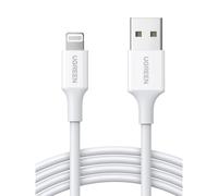 Ugreen - cable USB 2.0 A lightning 2m, 5V/2.4A iPhone 7 / 7plus / 6S/ 6 / 6 Plus, iPhone 5s/5c/5, iPad Mini/Mini 2, iPad 1 m Bla