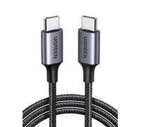 UGREEN Cable USB C 60W PD 3.0, Tipo C Carga Rápida Nylon Compatible con iPhone 16/15 Plus Pro Max, Galaxy S25 S24 S23 A53, Pixel 8 9, PS5, etc. 2M