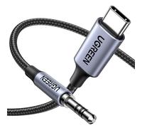 UGREEN Cable USB C a Jack 3.5 DAC Chip 1M Auxiliar Tipo para Coche Compatible con iPhone 17 Pro MAX Air iPad Galaxy S25 Ultra Pixel 9 XL (Gray)