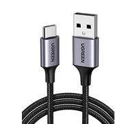 UGREEN Cable USB C Carga Rápida 3A QC3.0 480Mbps Cable Cargador USB Tipo C Trenzado Nylon Compatible con iPhone 17 16 15 Pro Max Plus Galaxy S25 S24 A56 A16 Xiaomi Note 15 14 Pixel 10 9 iPad (2M)