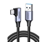 UGREEN Cable USB Tipo C, Cargador Tipo C Carga Rápida y Sincronización 5 Gbps, Cable USB C Nylon Trenzado Compatible con Galaxy S21, S20, S10, Redmi Note 9, 8, Mi 10, 11, Huawei P40, P30 (1 Metro)