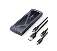 UGREEN Caja SSD M2 NVMe Carcasa M.2 con UASP USB C 3.2 Gen 2 10Gbps | para M/ B+M Key 2230 2242 2260 2280 con Cable Type C y A