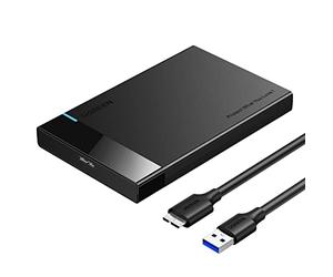 UGREEN Carcasa Disco Duro 2,5" USB 3.0 con UASP 5Gbps | Caja 2,5 HDD SSD SATA I II III de 7mm 9.5mm 6TB Max Compatible con MacBook Xbox X S PS4 TV con Cable
