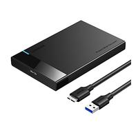 UGREEN Carcasa Disco Duro 2.5" USB 3.0, Caja Disco Duro Externo SSD HDD Micro USB, Caja 2.5 SATA 7mm 9,5mm, Sopporta UASP 6TB MAX con Cable USB3.0, no Requiere Herramientas