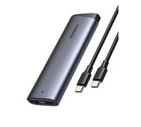 UGREEN Carcasa SSD M.2 NVMe USB C 3.2 Gen 2, Caja para Disco Duro PCIe 10Gbps Soporte UASP&Trim,Compatible 4TB M Key/M+B Key 2230/2242/2260/2280 (No Compatible con SATA)