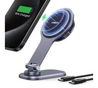 UGREEN Cargador de Coche Magnético Inalámbrico para Tesla Model 3/Y/S/X 2021, Soporte para Touchscreen Compatible con iPhone 16, 15, 14, 13, 12 Magsafe Series