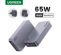 UGREEN Nexode Air 65W Cargador USB CUltra Slim Adaptador de Corriente Viaje Universal Compatible con iPhone 17 Pro MAX Air 16 15 14 13 Galaxy S26 25 24 Pixel 10 Pro iPad MacBook Air