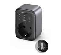 Cargador Ugreen 90613 30W Negro 2xUSB-A 1xUSB-C Enchufe Inteligente