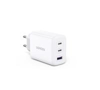 UGREEN Cargador USB C 65W, Adaptador de Corriente Type A PD 3.0 PPS Compatible con Galaxy S24/S23/S22/S21, MacBook, iPad Pro/Air, iPhone 17 Pro MAX Air/16/15/14/13, Google Pixel9/8/7