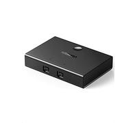 UGREEN Conmutador USB 2.0 2 en 1, 2 Entradas y 1 Salida, Con 2 Cables Para Compartir Dispositivos Como Teclado, Ratón, Memorias, Disco Duro, Impresora, Escáner