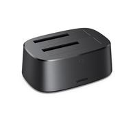 UGREEN Docking Station de Doble Bahía, Base de conexión para Discos Duros USB 3.0 para SATA SSD/HDD de 2,5"/3,5", 5 Gbps Adaptador Compatible con Clonación Offline y UASP