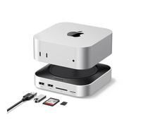 UGREEN Docking Station Compatible con Mac Mini M4 y M4 Pro Dock Station Hub USB C 10 en 1 con Carcasa M.2 NVME SSD Lector de Tarjetas TF SD 7 Puertos USB 10Gbps 5Gbps