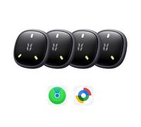 UGREEN FineTrack Mini DUO 2 Finder iOS Find My et Android Find Hub 4 Piezas | 110dB, Fluorescencia, IP68, Localizador Bluetooth, SmartTag Tracker Rastreador, para Llaves Equipaje Mochila