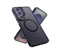 UGREEN Funda Magnética Galaxy Parte Trasera Reforzada Parte Trasera Anti-Rayaduras Bordes de TPU Flexible Anti-Amarillamiento Protección Integral de la Lente Compatible con Galaxy S26 Negra