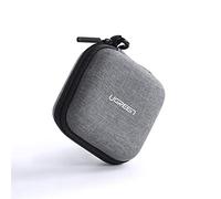 UGREEN Funda rígida para Auriculares Bolsa para Accesorios electrónicos de EVA Impermeable a Prueba de Golpes Organizador Compatible con Airpods Cables USB Pen Drive Tarjeta de Memoria Moneda (Gris)