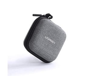 UGREEN Funda rígida para Auriculares Bolsa para Accesorios electrónicos de EVA Impermeable a Prueba de Golpes Organizador Compatible con Airpods Cables USB Pen Drive Tarjeta de Memoria Moneda (Gris)