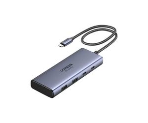 UGREEN Hub 7-EN-1 USB-C a 2*HDMI(4K@60Hz)+2*USB-A3.2+2*USB-C3.2+PD(100W)