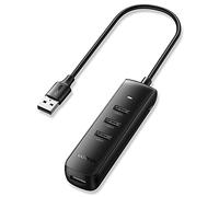 UGREEN Hub USB 3.0 4 Puertos, USB Ladrón 5Gbps Adaptador USB Multiple Compatible con PC, PS5, Raspberry pi 4, MacBook Pro Air, Xbox X/S, PS4, DELL XPS 15, Surface Pro, Memoria USB, Teclado