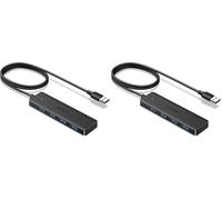 UGREEN Hub USB 3.0 con 4 Puertos Adaptador Ladron Multipuertos (100cm) (Paquete de 2)