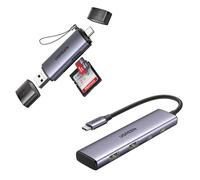 UGREEN Hub USB C 5Gbps Adaptador Ladron Tipo C 2 en 1 Lector Tarjetas SD USB C USB 3.0 Adaptador Tarjeta de Memoria SD