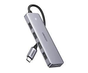UGREEN Hub USB C con 4 Puertos Adaptador Ladrón Tipo C 5Gbps OTG Compatible con iPhone 17 Pro MAX Air MacBook Pro Air M2 M1 iPad Chromebook Galaxy Tab S9 (15cm)