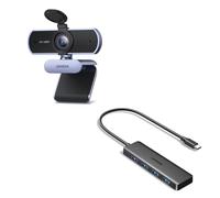 UGREEN Hub USB C con 4 Puertos USB 3.0 Webcam Full HD 1080P 30FPS USB A PC Cámara