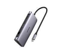 UGREEN Hub USB C HDMI VGA Adaptador USB C Ethernet Gigabit 1000Mbps 9 en 1 Dock Multi Puertos PD 100W 3 Salidas USB 3.0 5Gbps Compatible con MacBook Pro MacBook Air M1 iPad Pro 2021 XPS 13 15