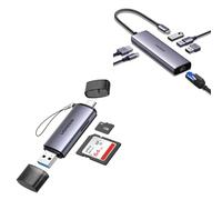 UGREEN Hub USB C Multipuerto 6 en 1 con Lector de Tarjetas SD TF