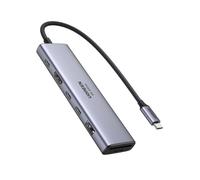 UGREEN Hub USB-C Revodok 7 en 1 HDMI 4K60Hz 2xUSB-C3.2 USB-A3.2 SD/TF PD100W Gris