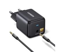 UGREEN LDAC Receptor Bluetooth 6.0 Audio Bluetooth 3.5 mm Hi-Res HiFi | Baja Latencia Inalámbrico Alimentación Eléctrica con Conexión Directa Compatible con Teléfono Tablet Altavoz Amplificador