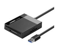 UGREEN Lector de Tarjetas CR125 SD/Micro SD/CF/MS USB 3.0 Negro