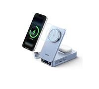 UGREEN MagFlow 2 EN 1 Qi2 25 W Batería Externa 20 000 mAh Cable Integrado 100 W Compatible con MagSafe iPhone 17 16 15 14 13 Air Plus Pro MAX AirPods Power Bank Diseño Carga magnética Pantalla TFT