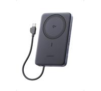 UGREEN MagFlow Air Qi2 15W Ultradelgado Batería Externa 10000mAh Cable USB-C PD 30W Compatible con MagSafe para iPhone 17 16 15 14 13 12 Air Plus Pro MAX Power Bank Carga magnética (Gris)