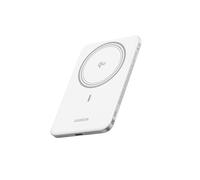 UGREEN MagFlow Air Qi2 15W Ultradelgado Batería Externa 5000mAh Cable USB-C PD 20W Compatible con MagSafe para iPhone 17 16 15 14 13 12 Air Plus Pro MAX Power Bank Carga magnética (Blanco)