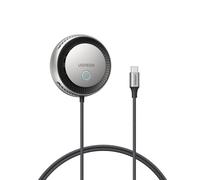 UGREEN MagFlow Pro Cargador Inalámbrico iPhone Magsafe, Qi2 25W Certificado Carga Rápida, Refrigeración MAX con Tec Cooling y Ventilador Integrado, Compatible con iPhone 17 16 15 14 13 12