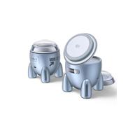 UGREEN MagFlow Qi2 25W Cargador Inalámbrico 2 en 1 con Forma de Cohete Compatible con MagSafe, iPhone 17 Air Plus Pro MAX, 16 15 14 13 12, AirPods 4 3 Pro 3 2 1, Ángulo Ajustable