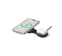 UGREEN MagFlow Qi2 25W Cargador Inalámbrico 2 en 1 Flexible MagSafe | Compatible con iPhone 18 17 16 15 14 13 12 Air Plus Pro Max, AirPods 5 4 3 Pro 3 2 1, Energía Inteligente