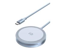 UGREEN MagFlow Qi2 25W Cargador Inalámbrico Pad de Carga Magnética | Compatible con iPhone 17 16 15 14 13 12 Air Plus Pro Max AirPods 4 3 Pro 3 2 1 MagSafe Wireless Charger Carga Rápida