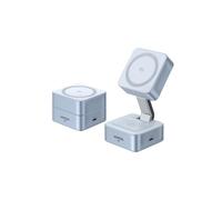UGREEN MagFlow Qi2 25W Cargador Inalámbrico para iPhone 2 en 1, Estación de Carga Magnético Plegable con Ángulo Ajustable, Certificado Compatible con iPhone 16, 15, 14, 13, 12 y AirPods 4, 3, Pro 2.