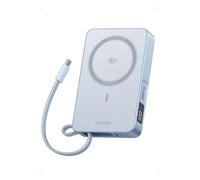 UGREEN Magflow Qi2 25W Power Bank Magsafe 10000mAh USB C PD 30W (Azul) | Batería Externa Magnético Cargador Inalámbrico Carga Rápida con Ecran Digital Compatible con iPhone 17 16 15 14 13 12