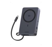 UGREEN Magflow Qi2 25W Power Bank Magsafe 10000mAh USB C PD 30W (Gris) | Batería Externa Magnético Cargador Inalámbrico Carga Rápida con Ecran Digital Compatible con iPhone 17 16 15 14 13 12