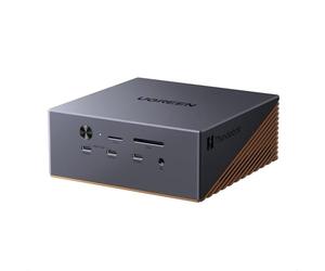 UGREEN Maxidok Thunderbolt 5 Docking Station Revodok 17 en 1 120Gbps Estación de Acoplamiento Avec 3*TBT5 et DisplayPort Único 8K60Hz Doble 6K@60Hz MAX Carcasa SSD M.2 140W PD 2.5GbE SD 4.0 3.5mm Aux