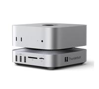 UGREEN Maxidol Thunderbolt 5 Docking Station Revodok 10 en 1 para Mac Mini M4 et M4 Pro con 2*TBT5 120Gbps Carcasa M.2 SSD DisplayPort 8K 60Hz Múltiples Puertos USB y Lector de Tarjetas SD TF 4.0