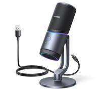 UGREEN Micrófono de Condensador USB para PC 24bit/96kHz Botón de Silencio para Streaming Podcasts Youtube Discord Juegos Portátil PS5