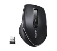 UGREEN Mouse Inalámbrico 2.4G & Bluetooth, Scrolling Ultra-rápido, Mouse Ergonómico de 5000 dpi 5 Botones, 10M de Conexión, Ratón Silencioso Compatible con Windows, Linux, MacOS, Android y Chrome