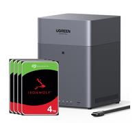 UGREEN NASync DH4300 Plus NAS de 4 bahías y 120 TB 4/4, 1x 2,5 GbE, 1x USB-C, 2x USB-A, 8 GB RAM