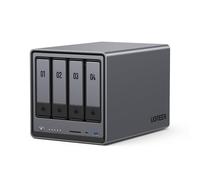 UGREEN NASync DXP4800, NAS de Escritorio de 4 bahías, CPU Intel N100 de Cuatro núcleos, 8 GB de RAM DDR5, 32 GB eMMC, 2 Ranuras de 2,5 GbE, 2 Ranuras M.2 NVMe, HDMI 4K (sin Disco) (DXP4800)