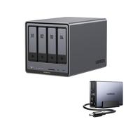 UGREEN NASync DXP4800 Plus NAS 4 Bahías + UPS 120W 12000mAh,NAS 4 bahías, Intel Pentium Gold 8505, 8GB DDR5, 128GB SSD, 10GbE & 2,5GbE, 2 Ranuras M.2 NVMe, HDMI 4K (sin Disco)