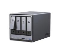 UGREEN NASync DXP4800 Pro NAS de Escritorio 4 bahías, CPU Intel i3-1315U (6 núcleos), 8GB DDR5 (hasta 96GB), 128G SSD, 1x10GbE, 1x2,5GbE, 2 Ranuras M.2 NVMe, HDMI 4K (sin Discos)