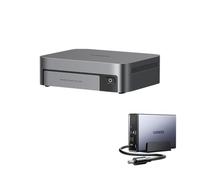 UGREEN NASync DXP480T Plus, NAS SSD All-Flash de 4 bahías + UPS 120W 12000mAh, CPU Intel i5 1235u de 10 núcleos, 8 GB de RAM DDR5, Puerto 10 GbE, 4 Ranuras M.2 NVMe, HDMI 8K, 2 TBT4 (sin Disco)